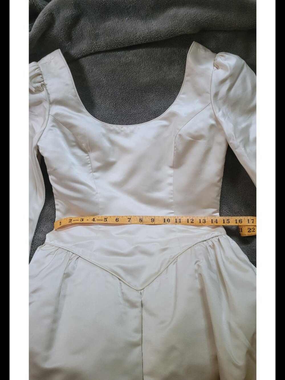 Pure Silk Wedding Dress 👰 👗💛 Size M - Picture 9 of 11